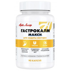 Гастрокалм Макси, 90 капсул, Артлайф